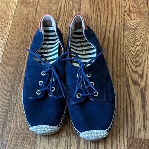 Vionic Navy Lace-Up Espadrilles